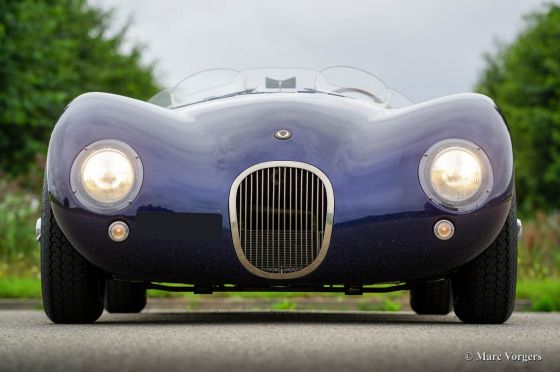 4K] Jaguar C-Type REALM Engineering Replica built August 2010 and finished  in Flag Blue 